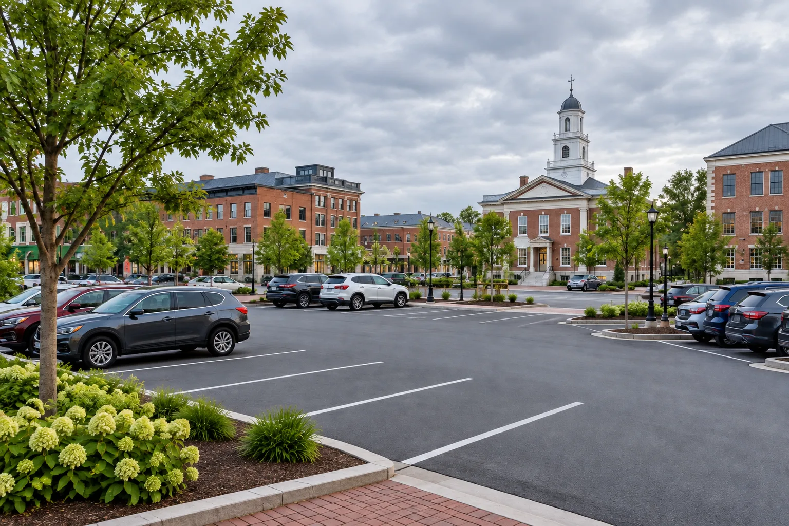 Illustrative municipal & district parking environment
